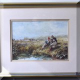A49. Framed print.